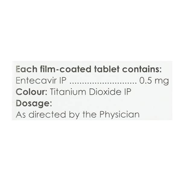 Entavir 0.5Mg Strip Of 10 Tablets