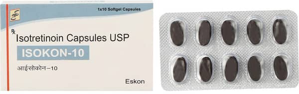 Isokon 10mg Strip Of 10 Capsules