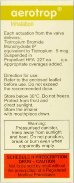 Aerotrop 18mcg Box Of 180md Metered Dose Inhaler