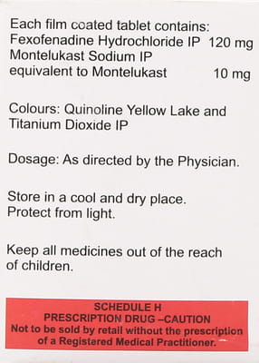 Montemac Fx Strip Of 10 Tablets