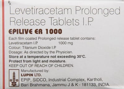 Epilive Er 1gm Strip Of 10 Tablets