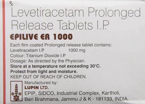 Epilive Er 1gm Strip Of 10 Tablets