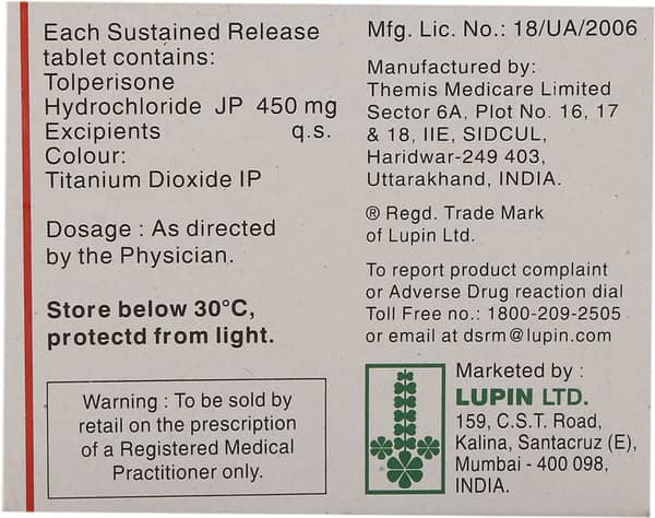 Tolifast Sr 450Mg Strip Of 6 Tablets