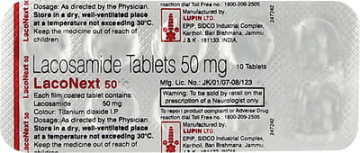 Laconext 50mg Strip Of 10 Tablets