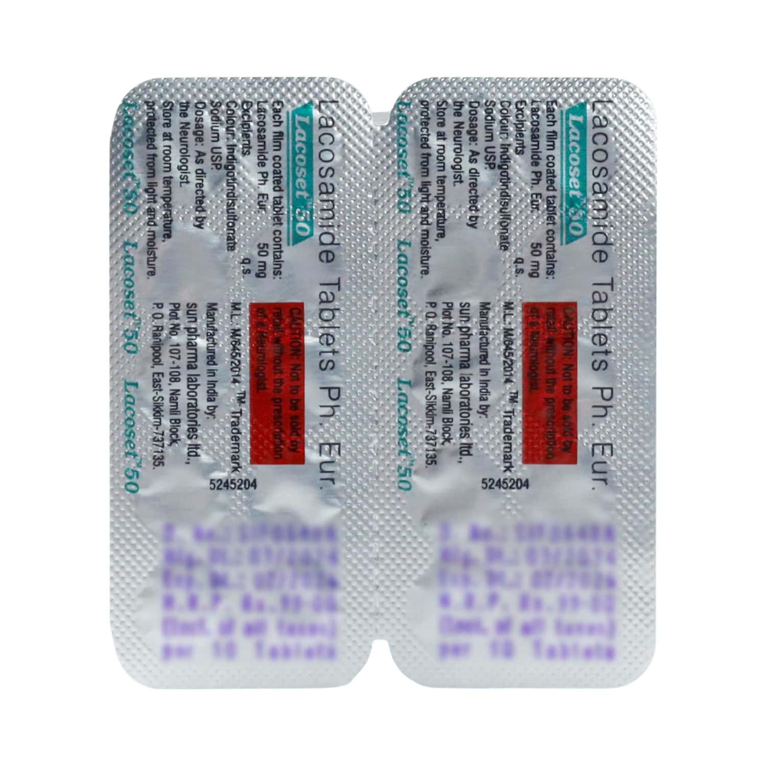lacoset 50mg tablets