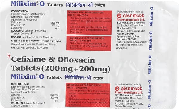 Milixim O Strip Of 10 Tablets