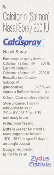 Calcispray Bottle Of 60md Nasal Spray
