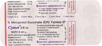 Cymet Er 50mg Strip Of 10 Tablets