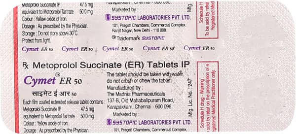 Cymet Er 50mg Strip Of 10 Tablets