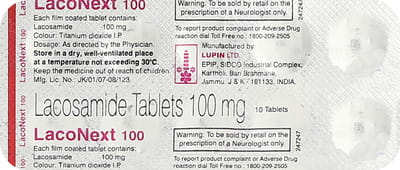 Laconext 100mg Strip Of 10 Tablets