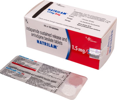 Natrilam 1.5/5mg Strip Of 10 Tablets