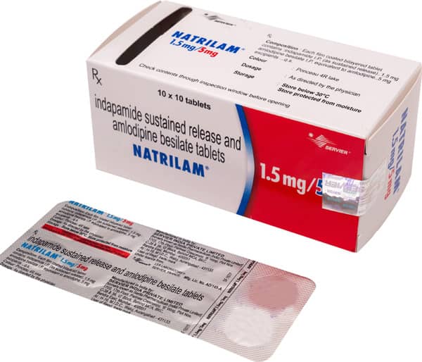 Natrilam 1.5/5mg Strip Of 10 Tablets
