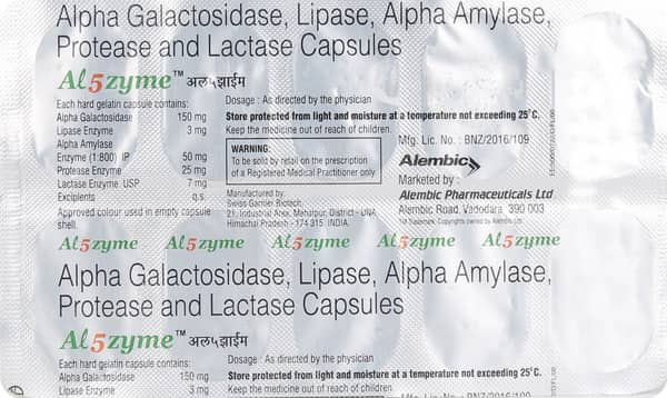Al5zyme Strip Of 10 Capsules