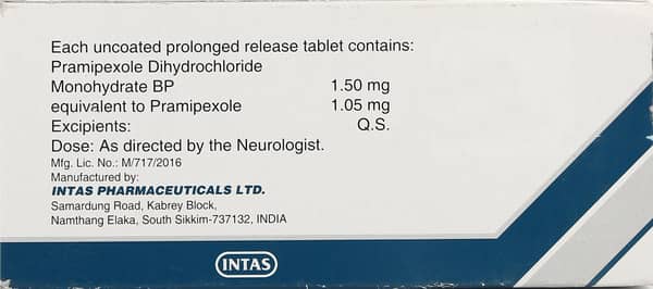 Pramirol Sr 1.05mg Strip Of 10 Tablets