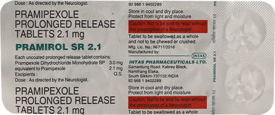 Pramirol Sr 2.1mg Strip Of 10 Tablets