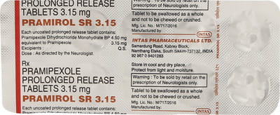 Pramirol Sr 3.15mg Strip Of 10 Tablets