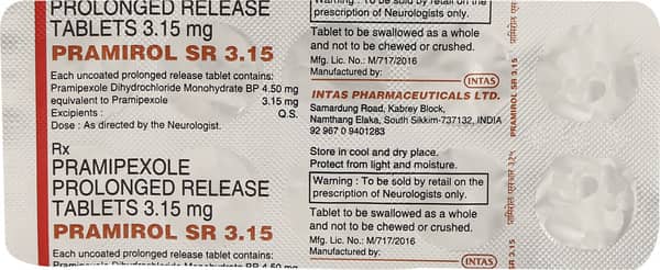 Pramirol Sr 3.15mg Strip Of 10 Tablets
