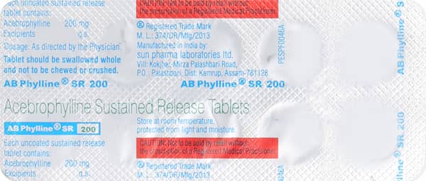 AB Phylline SR 200 Tablet