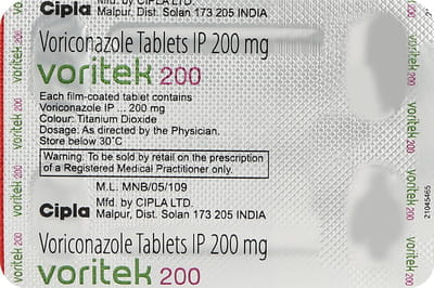 Voritek 200mg Strip Of 4 Tablets