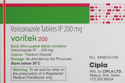 Voritek 200mg Strip Of 4 Tablets