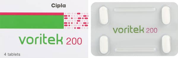 Voritek 200mg Strip Of 4 Tablets
