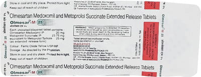 Olmesar M 25mg Strip Of 10 Tablets