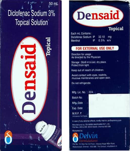 Densaid 3% Bottle Of 50Ml Solution