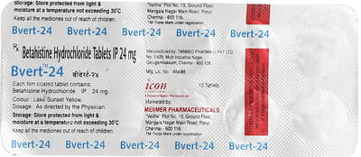 Bvert 24mg Strip Of 10 Tablets