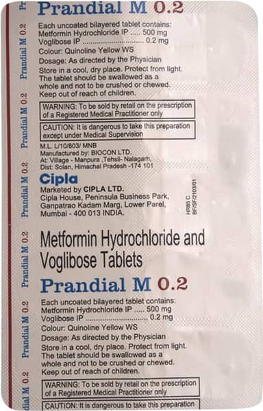 Prandial M 0.2Mg Strip Of 10 Tablets