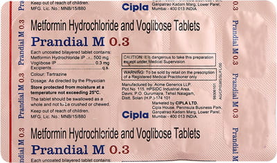 Prandial M 0.3mg Strip Of 10 Tablets