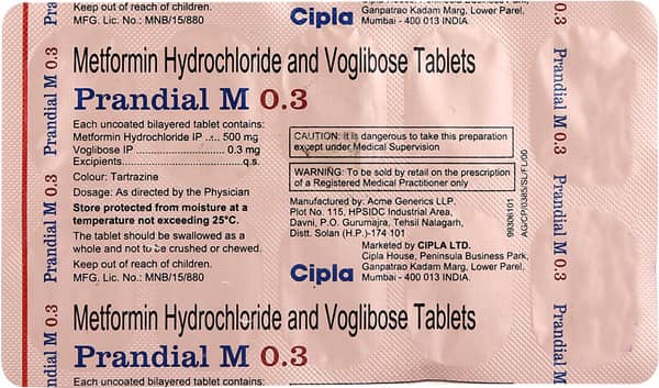 Prandial M 0.3mg Strip Of 10 Tablets