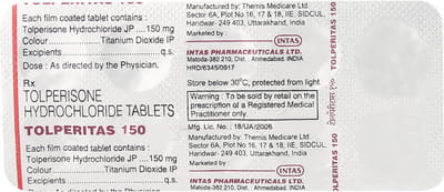 Tolperitas 150mg Strip Of 10 Tablets