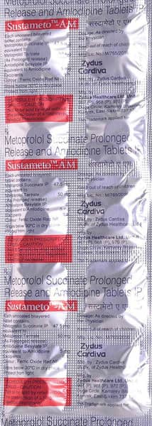 Sustameto Am Strip Of 10 Tablets
