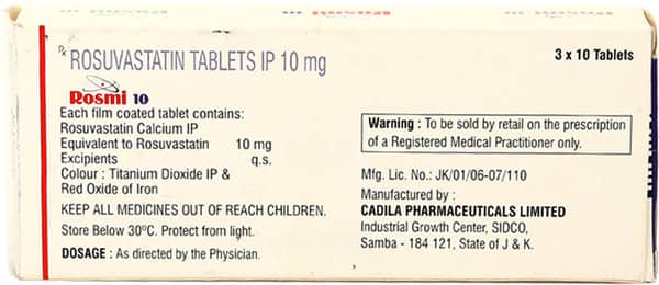 Rosmi 10mg Strip Of 10 Tablets