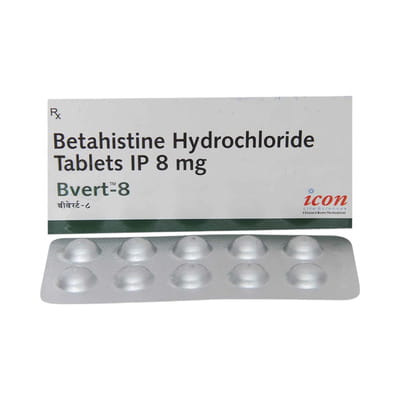 Bvert 8mg Strip Of 10 Tablets