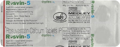 Rosvin 5mg Strip Of 10 Tablets