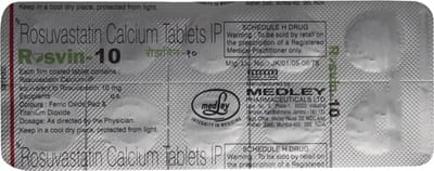 Rosvin 10mg Strip Of 10 Tablets