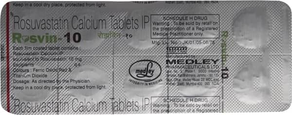 Rosvin 10mg Strip Of 10 Tablets