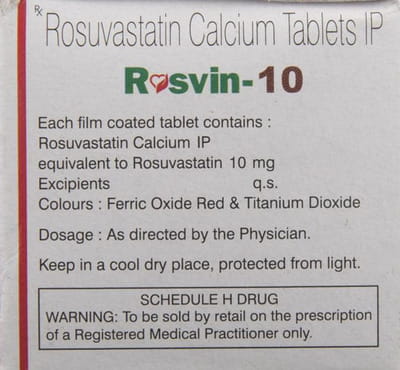 Rosvin 10mg Strip Of 10 Tablets