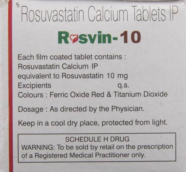 Rosvin 10mg Strip Of 10 Tablets