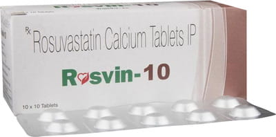 Rosvin 10mg Strip Of 10 Tablets