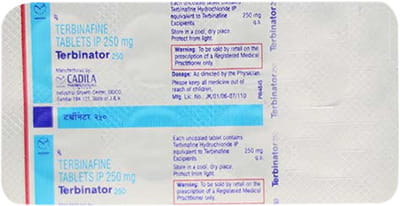 Terbinator 250mg Strip Of 7 Tablets
