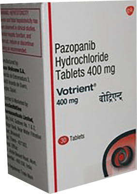 Votrient 400mg Bottle Of 30 Tablets