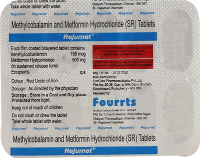 Rejumet 750mcg/500mg Strip Of 10 Tablets