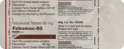Febumac 80mg Strip Of 10 Tablets