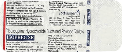 Isopreg Sr 40mg Tablet