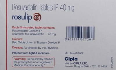 Rosulip 40mg Strip Of 10 Tablets