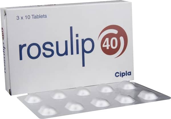 Rosulip 40mg Strip Of 10 Tablets