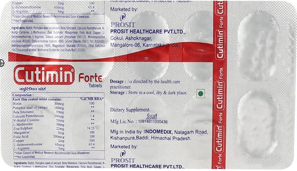 Cutimin Forte Strip Of 10 Tablets