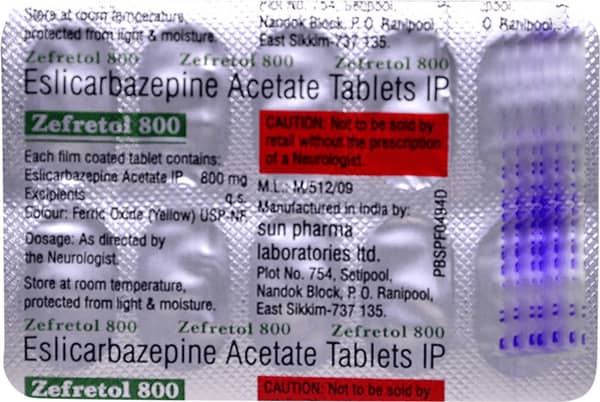 Zefretol 800mg Strip Of 10 Tablets